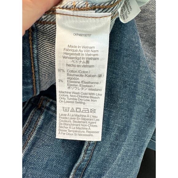 Madewell Women's Straight Leg Jeans - Dark Blue - Picture 4 of 6